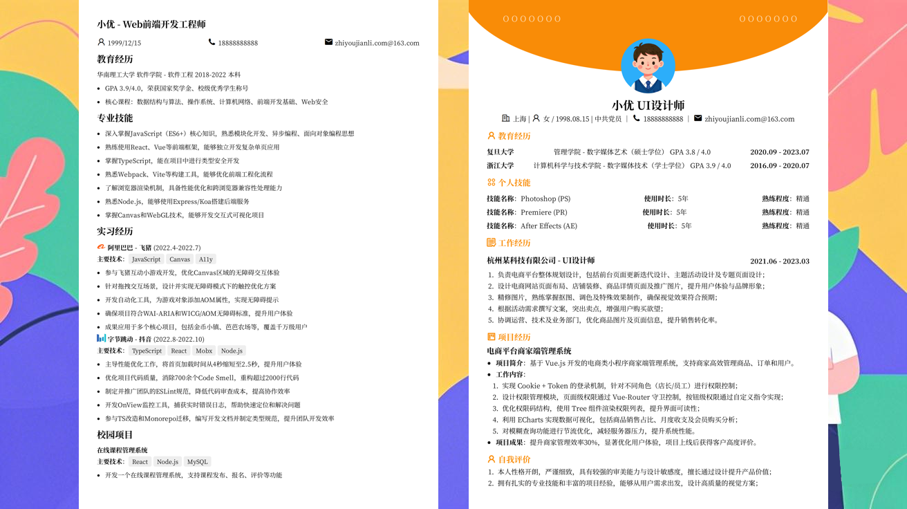 测试工程师简历模版（精选极简模版283款）
